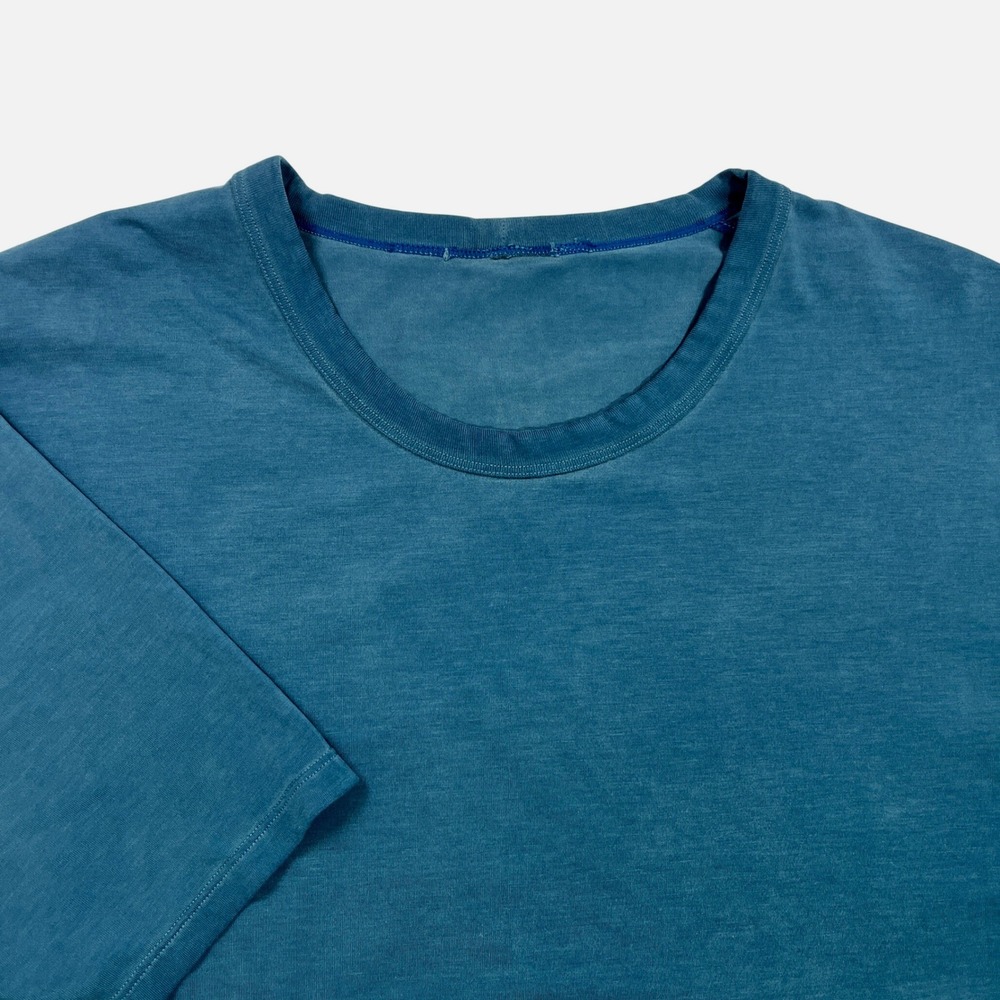 Lululemon Fundamental Tee Men's Short Sleeve T-Shirt Blue XL Crewneck 22.75" P2P